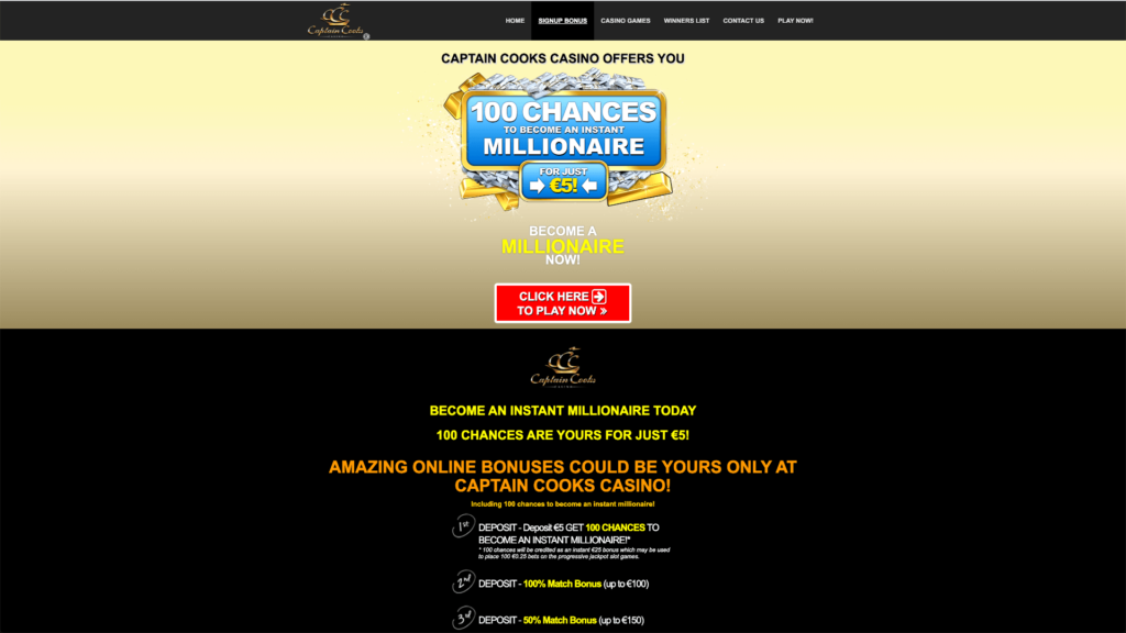 captain cooks casino login