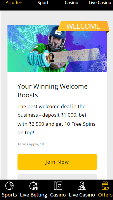 10cric casino bonus promotion